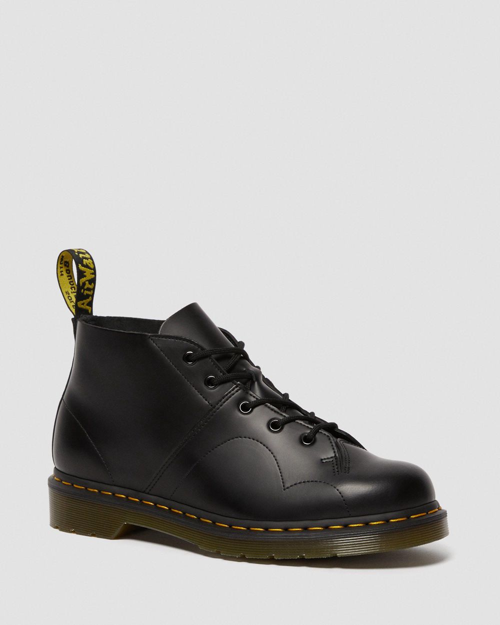 Dr Martens Church Mono Smooth Kožené Monkey Topánky Damske ( Čierne ) SK 816-ZMETHQ